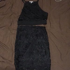 Lace black set
